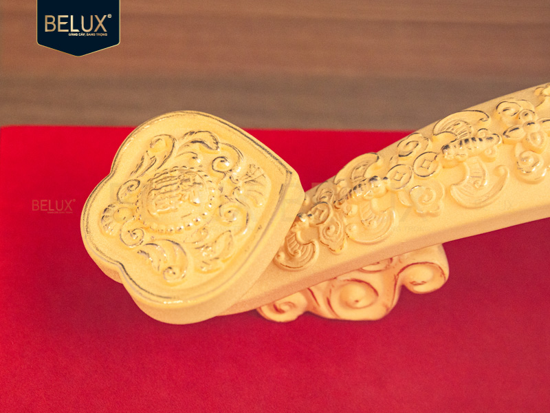 Gậy Như Ý dát vàng cát 20.5x6.5x7.5cm